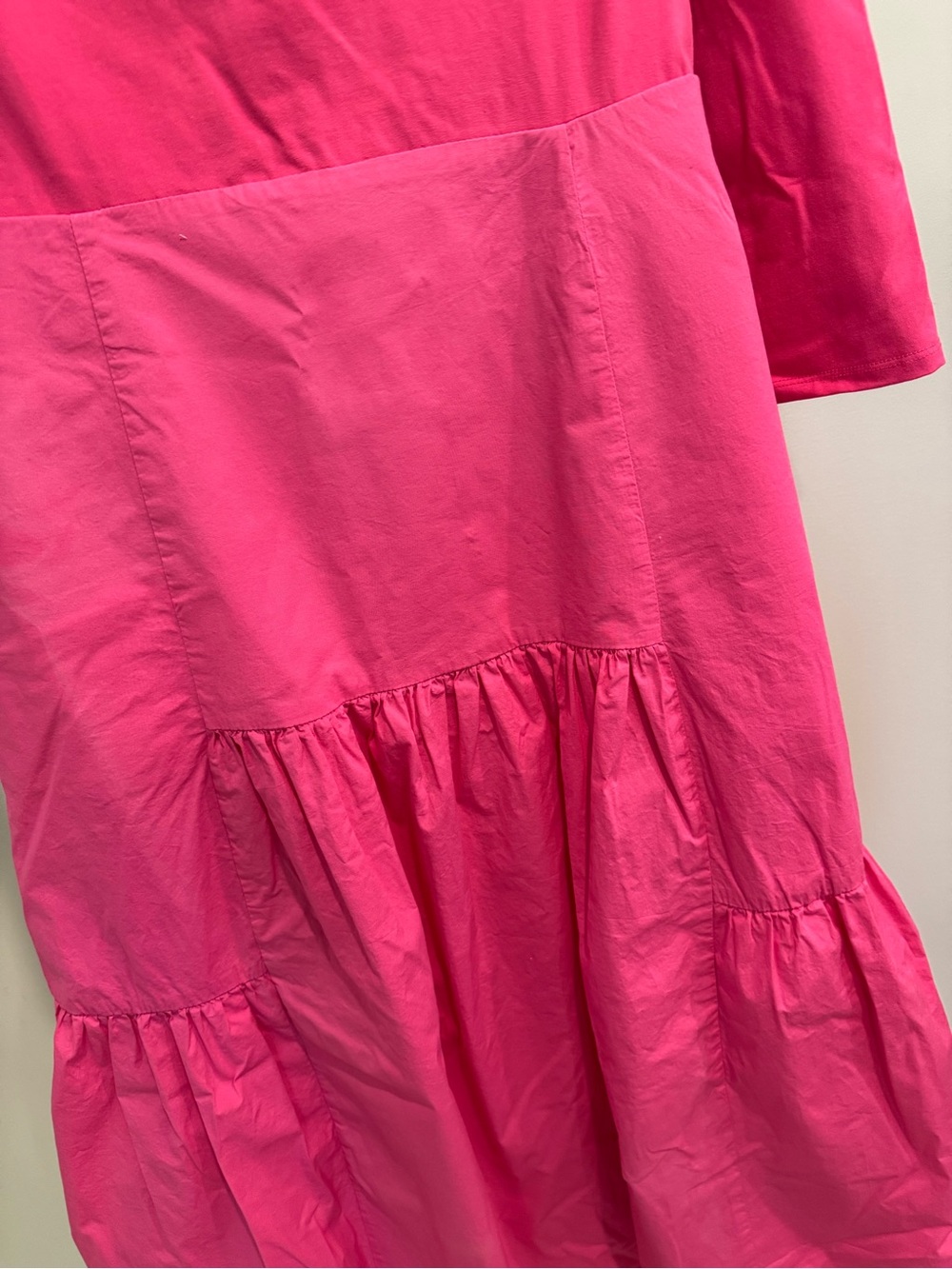 Tuckernuck Womens Off Shoulder Hot Pink Midi Dress XXL Summer Special Occasion - Picture 3 of 8
